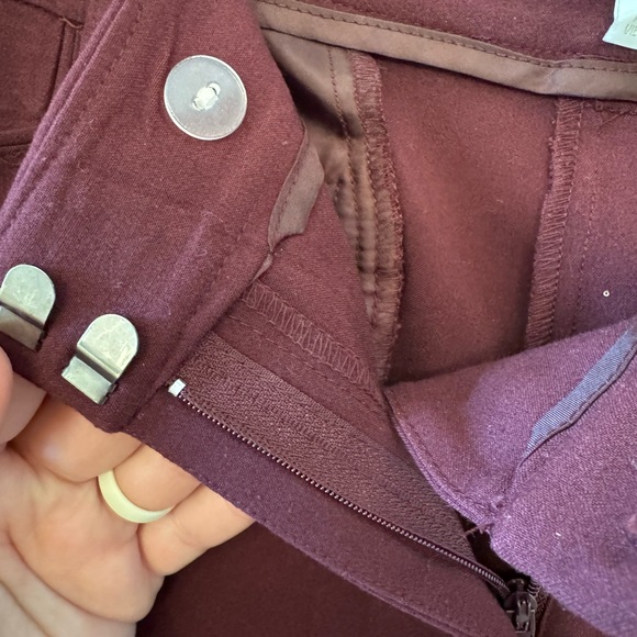 New York & Company Deep Burgundy Women's  Dress Pants Slacks - Picture 4 of 9